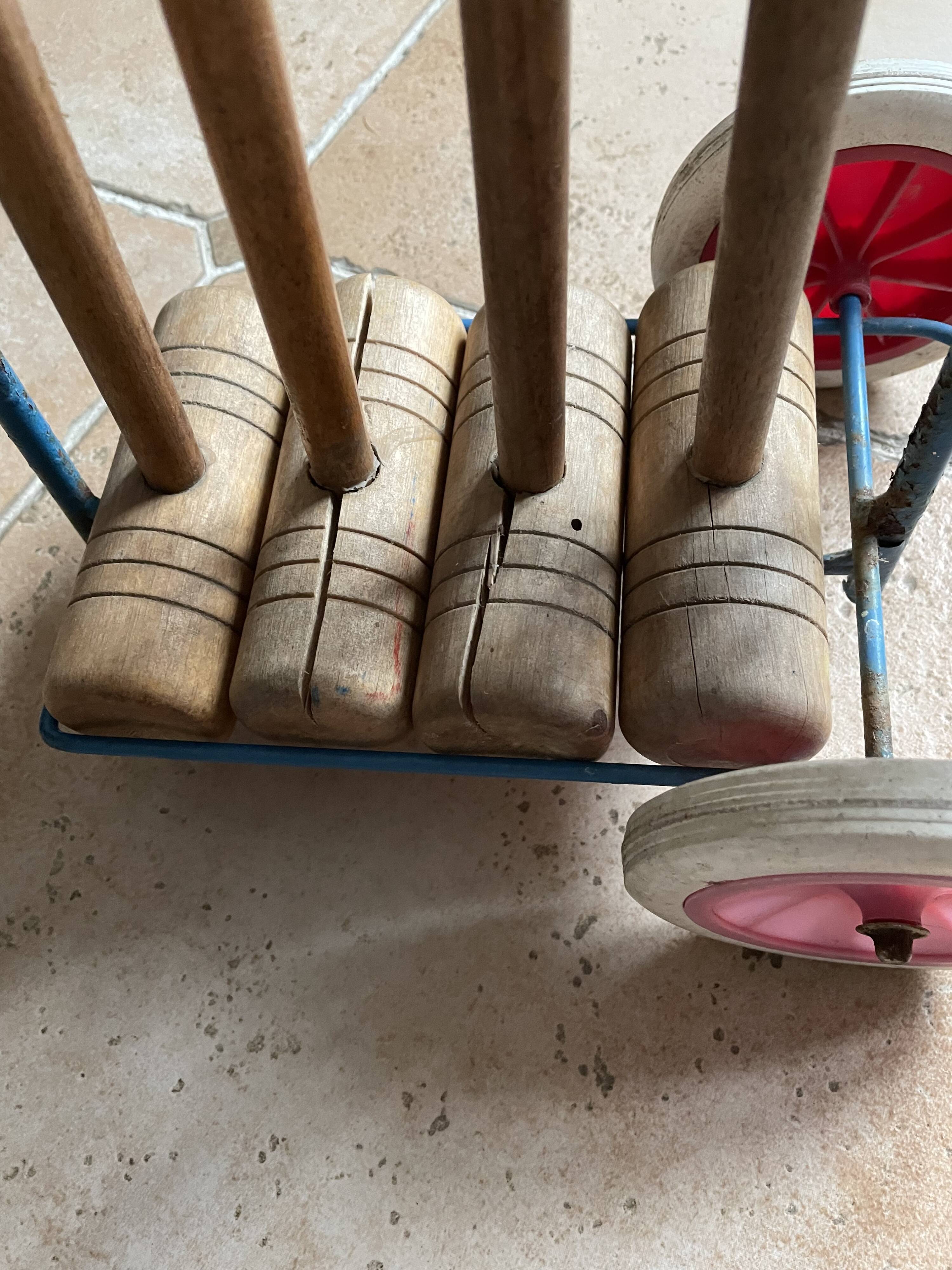 Complete and vintage croquet game