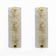 Pair of Modern Italian Brass and Murano Glass Textured Wall Sconces