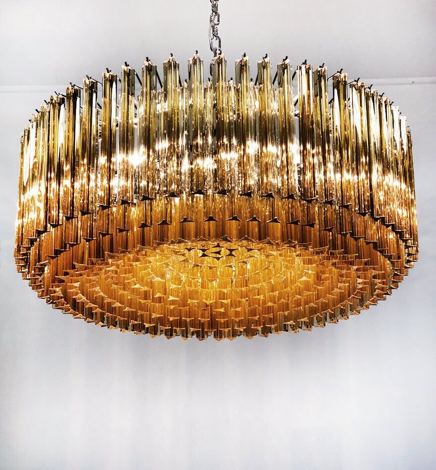 Vintage 70s chandelier in Murano glass, Italy