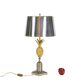 Gilded bronze and sheet metal lamp. 1970s