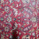 Tapis persan vintage fait main, Hamadan usé, 128 cm x 189 cm, années 1950.