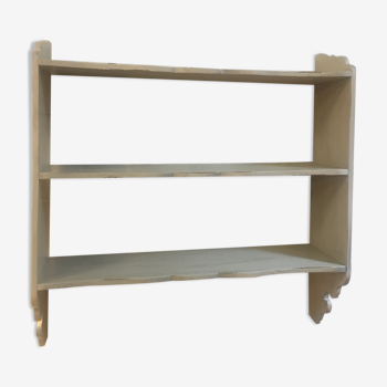 Patinated wooden shelf