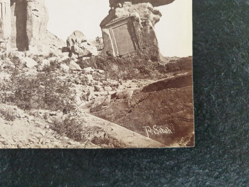 Pascal Sébah (1823-1886) - Photograph, albumen print - Gébel Silsiléh, South East side, Egypt