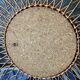 Vintage rattan sun mirror