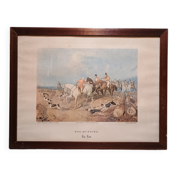 Print Fox-Hunting The Find, painted by J.E. Herring 1846