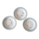 3 dessert plates by Daniele, vintage