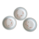 3 dessert plates by Daniele, vintage
