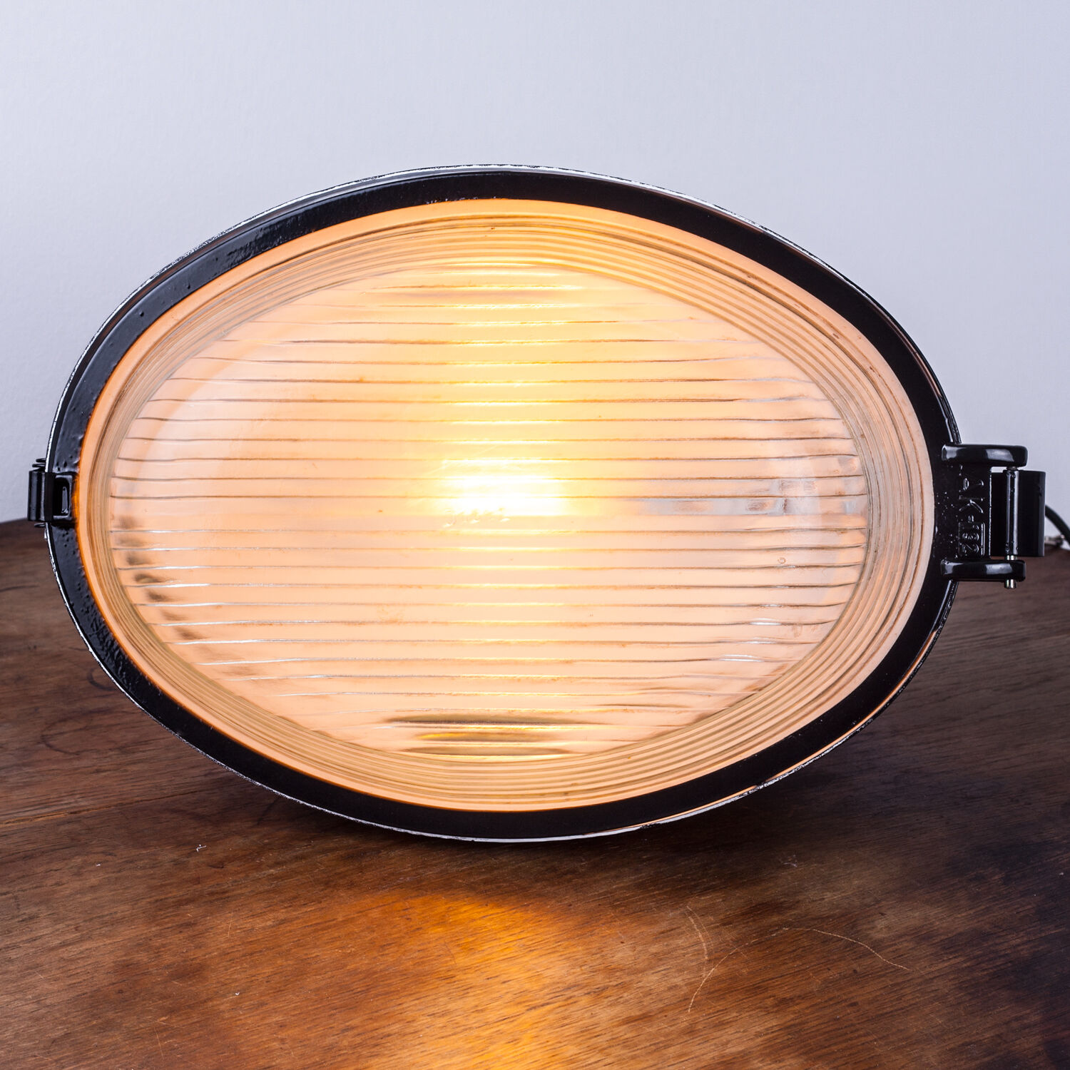 Industrial hanging lamp in black from Mesko, 1960