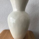 Vase earthenware floral decoration Pegomas sign Chiffron