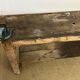 Old wooden craft workbench