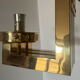 Opaline brass wall lights from the 1970s.