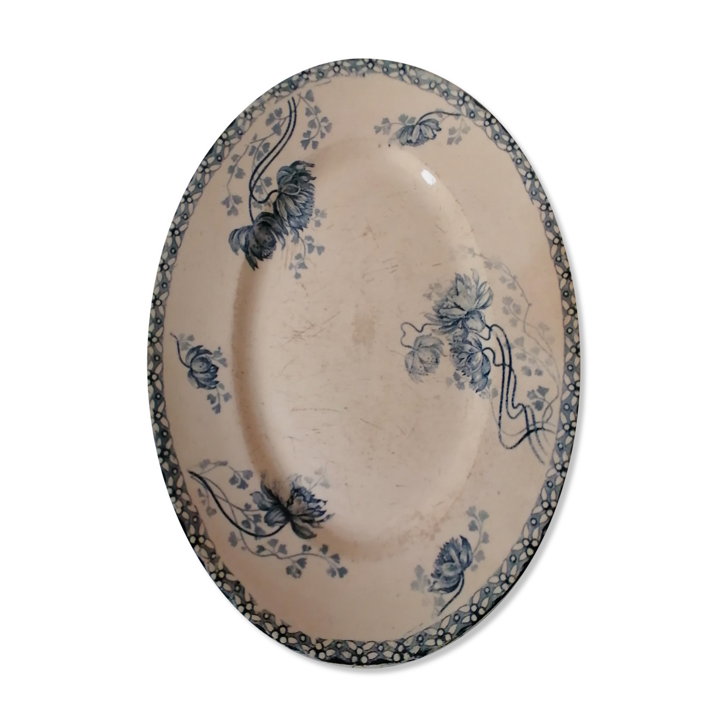 Oval dish Sarreguemines Royat