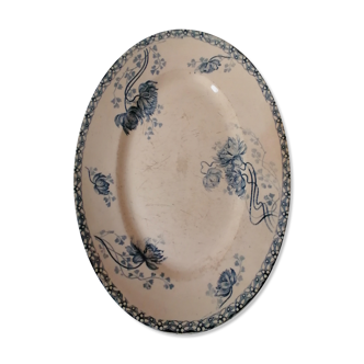 Oval dish Sarreguemines Royat