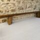 Console basse chêne brut