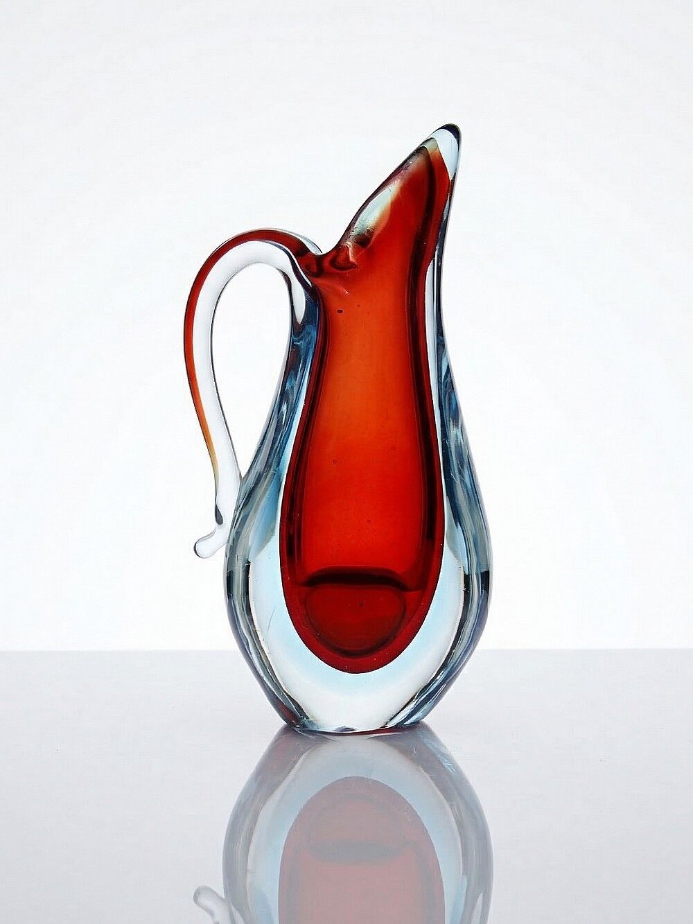 Vase pitcher submerged att. Flavio Poli, Murano 1960-1970
