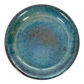 Petite assiette bleue en céramique Signée JYL - Jean Yves Lemonnier