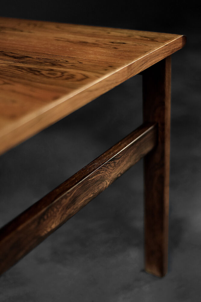 Danish coffee table in rosewood Capella by Illum Wikkelsø