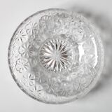 Glass Bowl: Mid-Century Floral Bohemia Plate, Sklo Union / 1960s