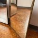 Vintage barber's triptych mirror