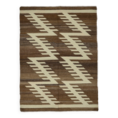Kilim décoratif tribal contemporain 152 cm x 204 cm