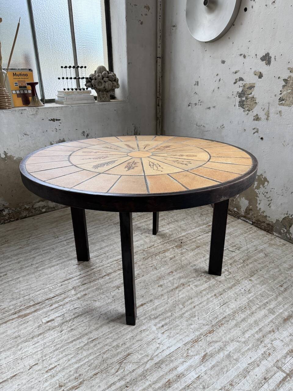 Herbier Capron ceramic dining table