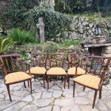 English mahogany living room furniture circa 1900
