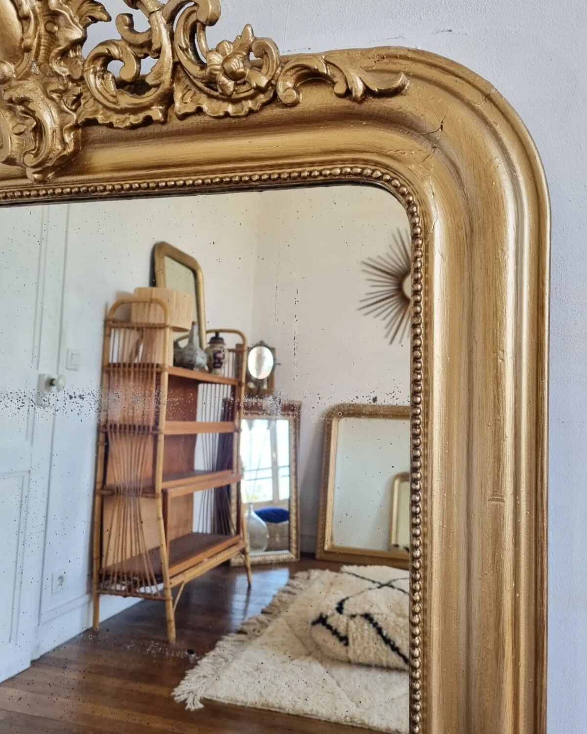 Antique mirror Louis Philippe