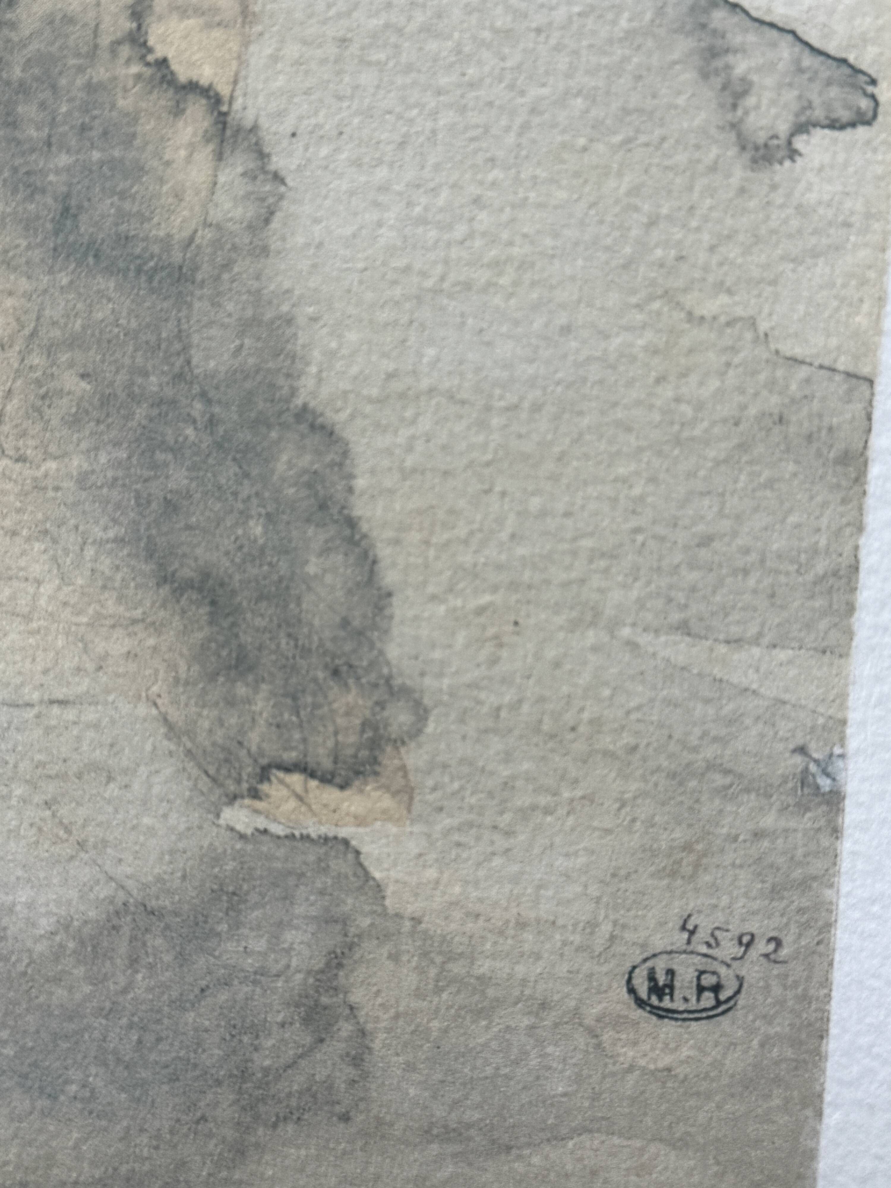 Official aquarelle reproduction by the National Printing Office of the Rodin Museum.