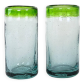 Ensemble de deux verres, design danois, années 1970, fabriqué au Danemark.