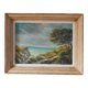oil painting on panel Seaside in Royan signed 1950