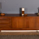 Restored 1960s Long Aformosia Sideboard By White & Newton