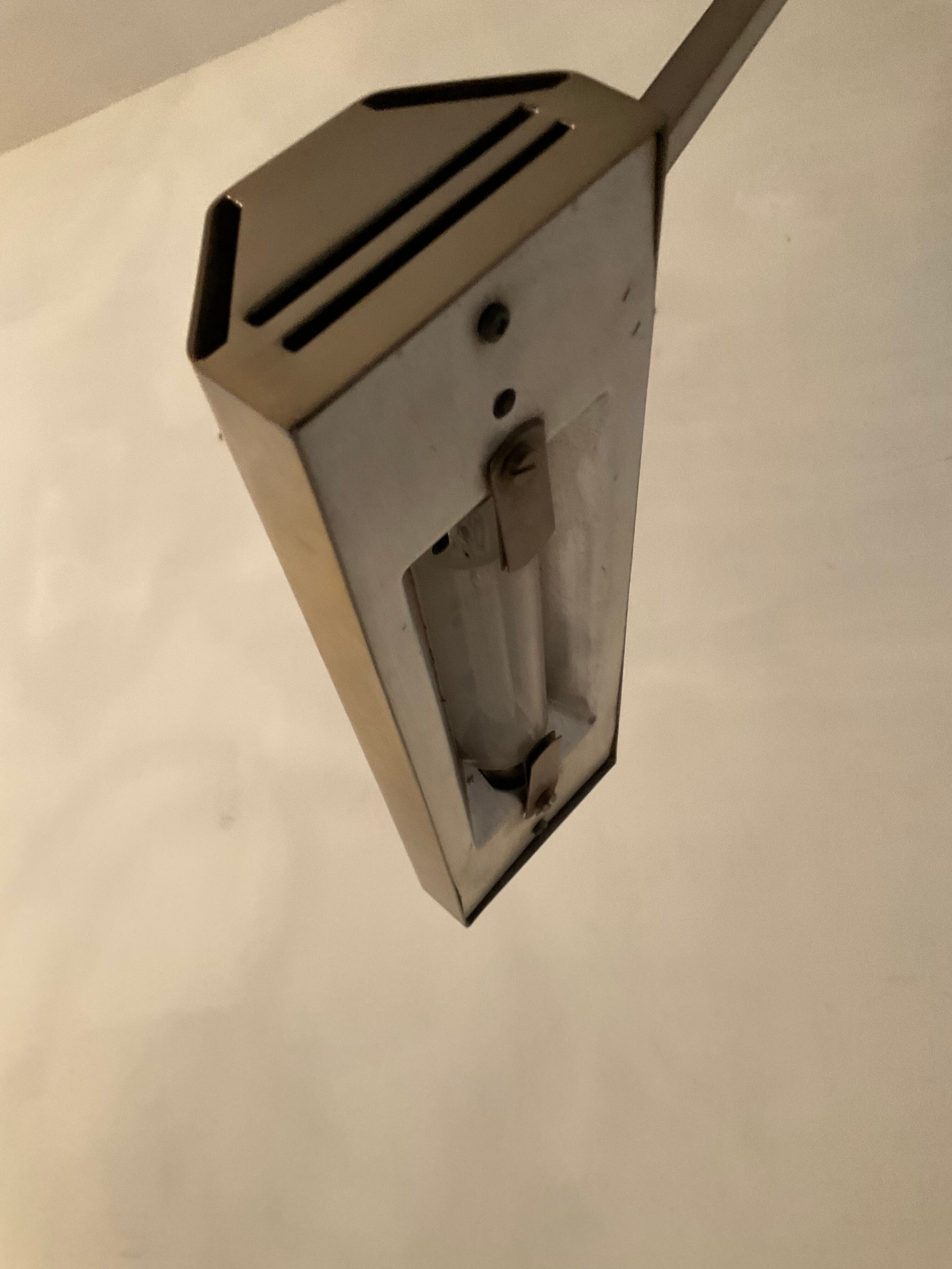 Deknudt brass floor lamp from the 70s