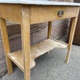 small rustic workshop fir console table