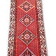 Vintage persian runner rug long handwoven oriental wool carpet - 74x300cm