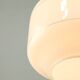 Mid-Century Italian Opaline and Brass Pendant Lamp