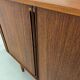 Kai Kristiansen Teak Tambour Door LP Record Cabinet, 1960s.