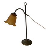 Jeweller's lamp, workshop lamp, glass paste shade