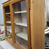 Old fir wall showcase