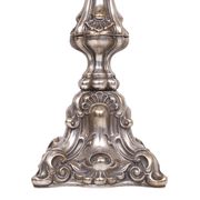 Stunning set of Rococo Silver Plated table lamps 1920s
