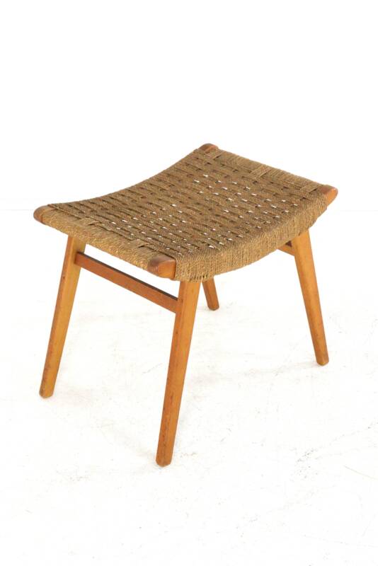 Footstool in the style of Audoux Minet | mid century modern vintage design