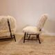 Pair of modern classic Swedish chairs "Teve", Pierre Frey fabric, Alf Svensson