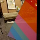 Wall mirror by Eugenio Carmi for the Morphos collection, Acerbis International. - 80s 44x110cm