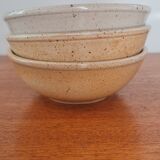 Set of 3 bowls in marsh sandstone