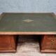 Trade furniture: double-sided desk in oak stained Napoleon III era around 1880
