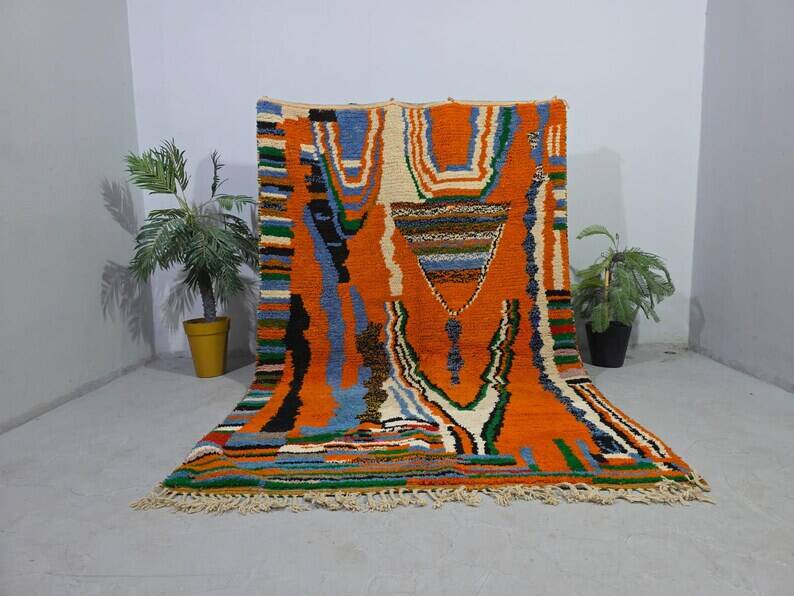 Tapis bérbere marocain décoré 200cmx300cm