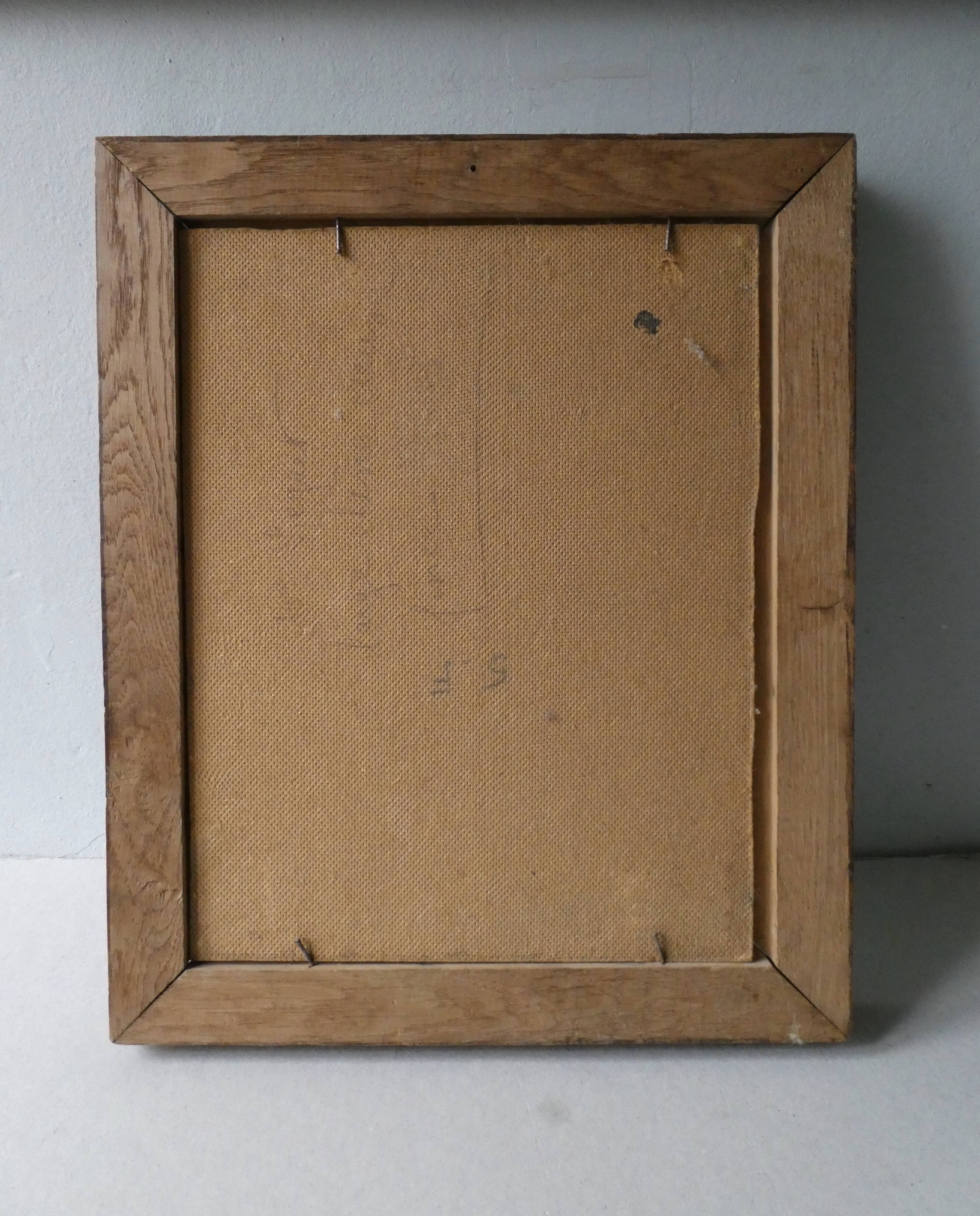 Table, oil representing Notre Dame de Paris