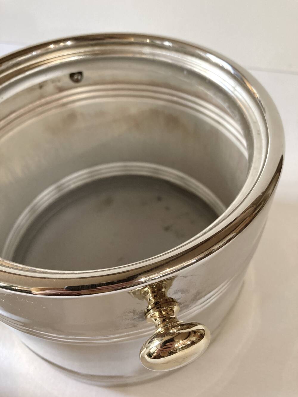 Silver-plated ice bucket