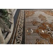 Vintage Turkish Oushak Handmade Wool Cotton Brown Area Rug 193x330