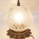 Ceiling lamp in brass and glass antique style