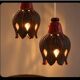 Berth Norrman, Pair of ceramic pendant lamps, Sweden, c. 1970